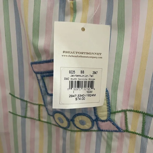 TBBC PASTEL TRAIN JON JON NWT